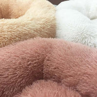 HKM-100883 Thick Plush Round Deep Sleep Cat Nest for Cozy Autumn and Winter Comfort