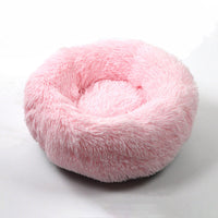 HKM-100883 Thick Plush Round Deep Sleep Cat Nest for Cozy Autumn and Winter Comfort