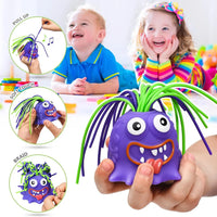 HKM-101203 Screaming Hair Pulling Monster Toy for Ages 2 and Up - Funny Halloween Fidget Fun