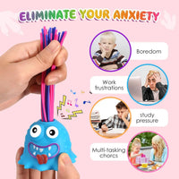 HKM-101203 Screaming Hair Pulling Monster Toy for Ages 2 and Up - Funny Halloween Fidget Fun