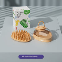 HKM-101331 Pet-Friendly Silicone Massage and Cleaning Comb for Dog Grooming