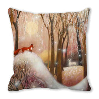 HKM-101459 Encrypted Peach Skin Pillowcase with Floral Design - 45x45cm
