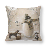 HKM-101459 Encrypted Peach Skin Pillowcase with Floral Design - 45x45cm