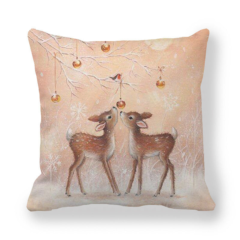 HKM-101459 Encrypted Peach Skin Pillowcase with Floral Design - 45x45cm