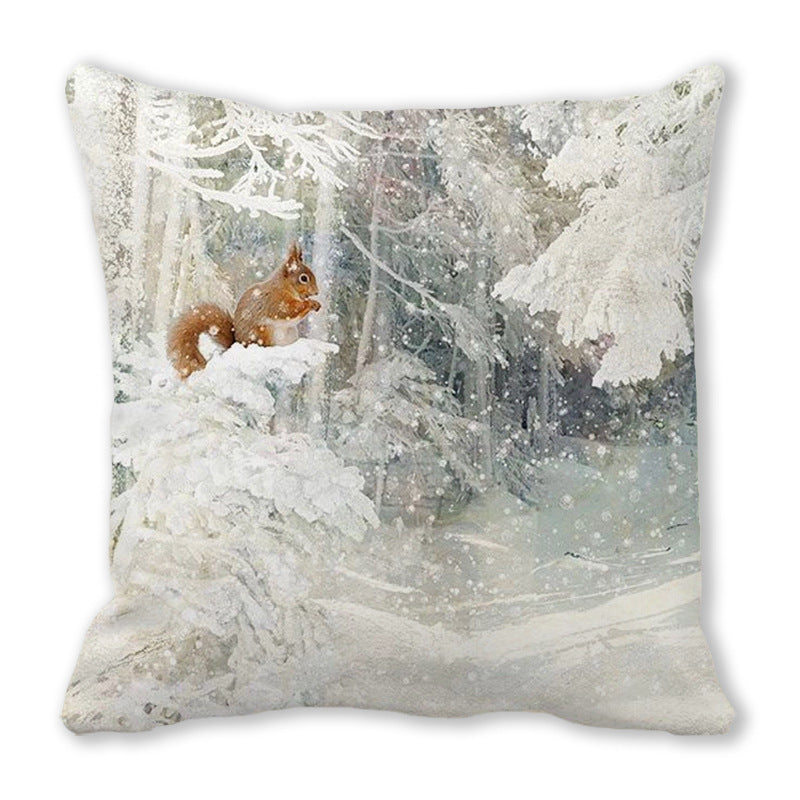HKM-101459 Encrypted Peach Skin Pillowcase with Floral Design - 45x45cm