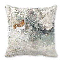HKM-101459 Encrypted Peach Skin Pillowcase with Floral Design - 45x45cm