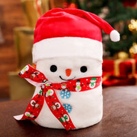 HKM-101715 Flannel Air Conditioning Blanket with Santa, Snowman, Elk, and Cookie Designs - 100x80cm