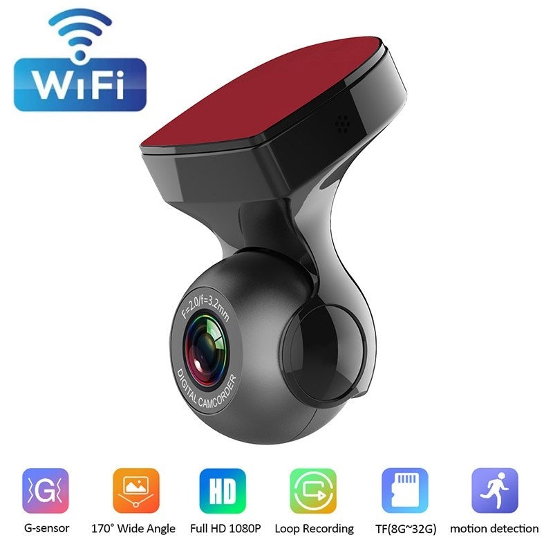 HKM-101907 170° HD Usb Driving Recorder for Android Car - Supports 32GB TF Card Storage