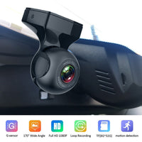 HKM-101907 170° HD Usb Driving Recorder for Android Car - Supports 32GB TF Card Storage