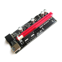 HKM-101907 PCI-E 1X to 16X Video Card Extension Cable with 60CM Length and Dual Power Supply Features