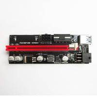 HKM-101907 PCI-E 1X to 16X Video Card Extension Cable with 60CM Length and Dual Power Supply Features