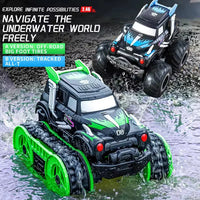 HKM-101971 Amphibious All Terrain Remote Control Stunt Car for Kids, 2.4G Off-Road Vehicle