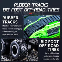 HKM-101971 Amphibious All Terrain Remote Control Stunt Car for Kids, 2.4G Off-Road Vehicle