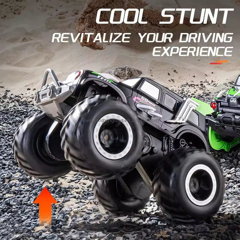 HKM-101971 Amphibious All Terrain Remote Control Stunt Car for Kids, 2.4G Off-Road Vehicle