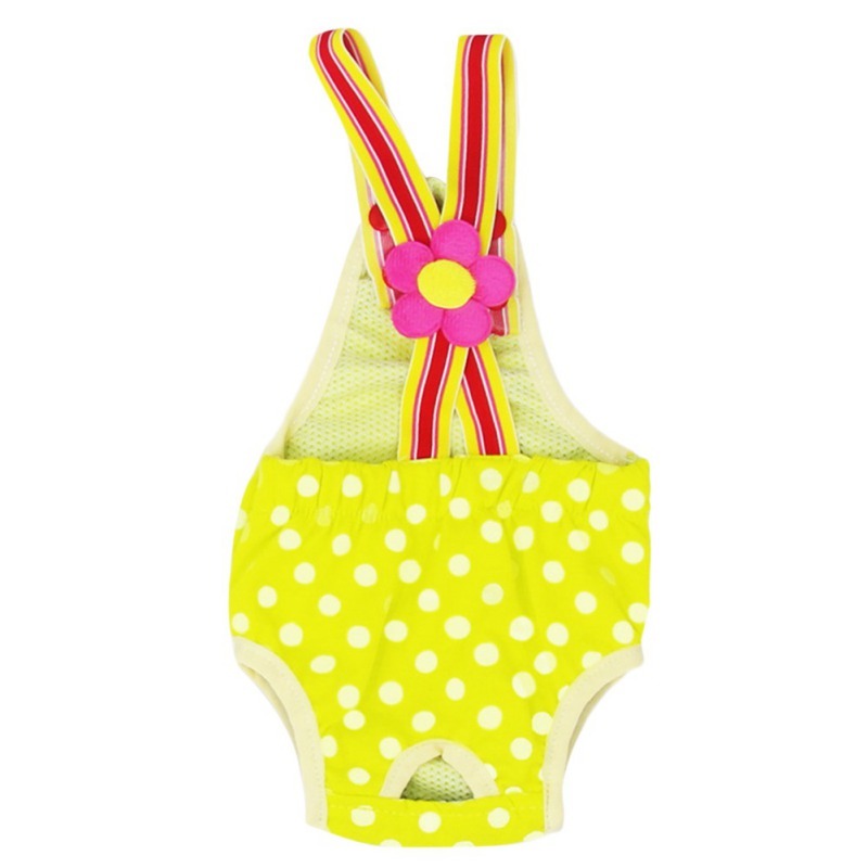 HKM-102163 Pet Polka Dot Strap Anti-Harassment Physiological Pants for Dogs - Cotton Casual Wear