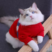HKM-102291 Cozy Autumn and Winter Knitwear Sweaters for Kittens and Small Pets