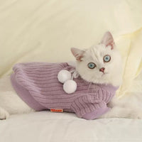 HKM-102291 Cozy Autumn and Winter Knitwear Sweaters for Kittens and Small Pets