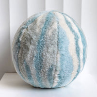 HKM-102355 Stylish Ins-Style Plush Round Pillow in Solid Colors - Soft and Cozy 30cm