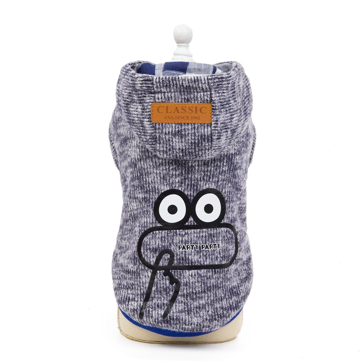 HKM-102419 Casual Cotton Dog Clothes in Yellow, Gray, and Green - Sizes S to XXL