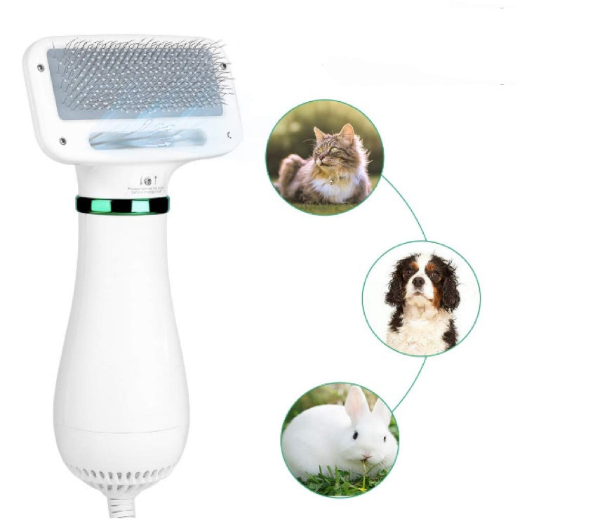 HKM-102483 All-in-One Pet Hair Dryer Comb with Adjustable Air Volume for Dogs and Cats