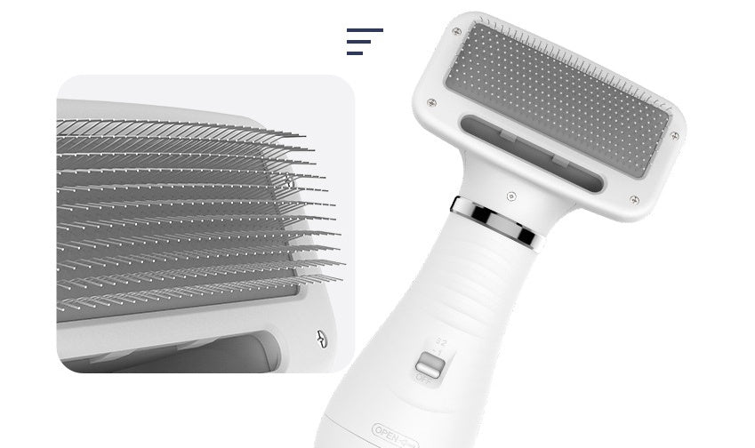 HKM-102483 All-in-One Pet Hair Dryer Comb with Adjustable Air Volume for Dogs and Cats