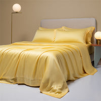 HKM-102547 Lenzing Tencel Quilt Sheets Set, Four-Piece Modern Bedding Collection, Multiple Sizes Available