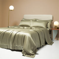 HKM-102547 Lenzing Tencel Quilt Sheets Set, Four-Piece Modern Bedding Collection, Multiple Sizes Available