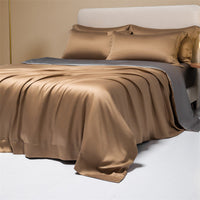 HKM-102547 Lenzing Tencel Quilt Sheets Set, Four-Piece Modern Bedding Collection, Multiple Sizes Available