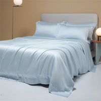 HKM-102547 Lenzing Tencel Quilt Sheets Set, Four-Piece Modern Bedding Collection, Multiple Sizes Available