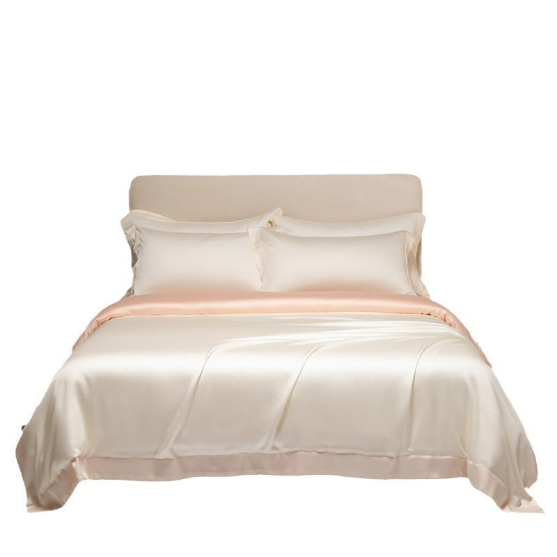 HKM-102547 Lenzing Tencel Quilt Sheets Set, Four-Piece Modern Bedding Collection, Multiple Sizes Available