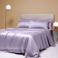 HKM-102547 Lenzing Tencel Quilt Sheets Set, Four-Piece Modern Bedding Collection, Multiple Sizes Available