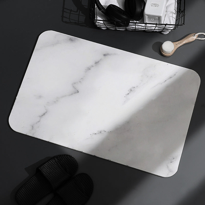 HKM-102611 Diatomite Absorbent Floor Mat in Vertical Pattern and Jazz Marble Designs, Various Sizes Available