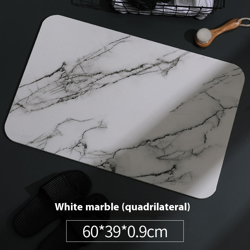 HKM-102611 Diatomite Absorbent Floor Mat in Vertical Pattern and Jazz Marble Designs, Various Sizes Available