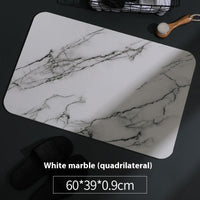 HKM-102611 Diatomite Absorbent Floor Mat in Vertical Pattern and Jazz Marble Designs, Various Sizes Available