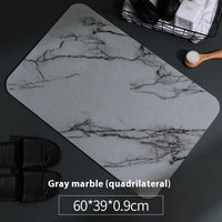 HKM-102611 Diatomite Absorbent Floor Mat in Vertical Pattern and Jazz Marble Designs, Various Sizes Available