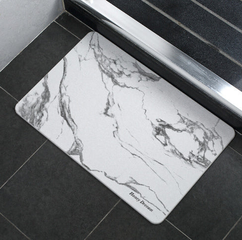 HKM-102611 Diatomite Absorbent Floor Mat in Vertical Pattern and Jazz Marble Designs, Various Sizes Available