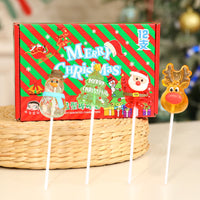 HKM-102675 Cute Christmas Candy Gift Box with Santa Claus Design - Perfect Holiday Treats