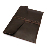 HKM-102803 Leather Retro iPad Cover for 11.6 to 15.4 Inch Models - Waterproof and Wear-Resistant
