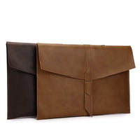 HKM-102803 Leather Retro iPad Cover for 11.6 to 15.4 Inch Models - Waterproof and Wear-Resistant