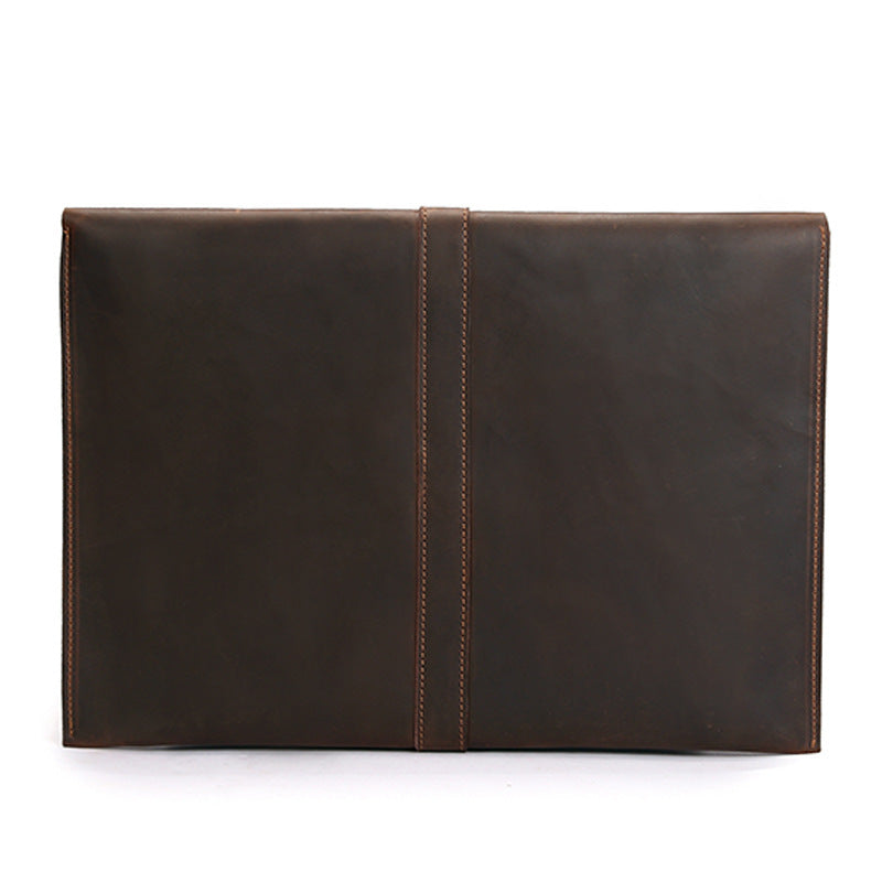 HKM-102803 Leather Retro iPad Cover for 11.6 to 15.4 Inch Models - Waterproof and Wear-Resistant