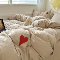 HKM-102867 Soft Cotton Cartoon Embroidered Bedding Towel Set - 3 or 4 Piece Option in Solid Color Designs