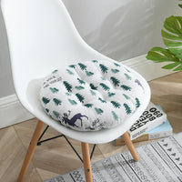 HKM-102931 Cotton and Linen Round Cushion for Home and Office, Nordic Style Chair Cushion