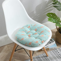 HKM-102931 Cotton and Linen Round Cushion for Home and Office, Nordic Style Chair Cushion