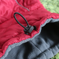 HKM-103315 Cozy Autumn and Winter Cotton Clothes for Medium and Large Dogs in Dark Jujube Red and Black