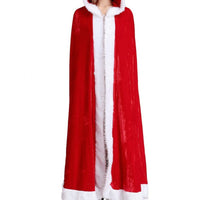 HKM-103315 Elegant Red Cape Cloak for Christmas Celebrations and Festive Events