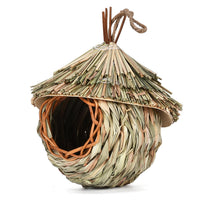 HKM-103635 Natural Grass Hanging Bird Nest - Ideal for Birds, 15x19 cm
