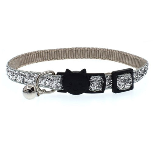 HKM-103699 Colorful Adjustable Cat Collar with Bell - Soft Nylon and Durable Design