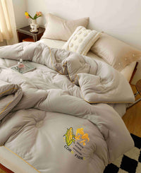 HKM-103699 Corn Fiber Thickened Quilt for All Seasons - Warm and Soft, Multiple Sizes Available