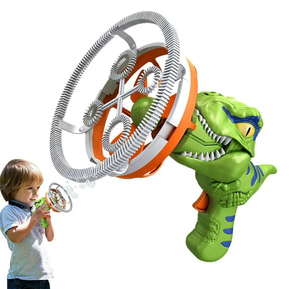 HKM-103955 Dinosaur Bubble Maker Toy - Big Bubble Blowing Machine for Outdoor Fun
