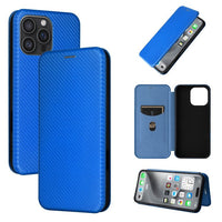 HKM-103955 Solid Color Leather Flip Case for iPhone - Compact and Lightweight Design